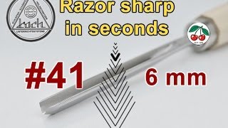 How to sharpen V carving chisel in seconds | KOCH series