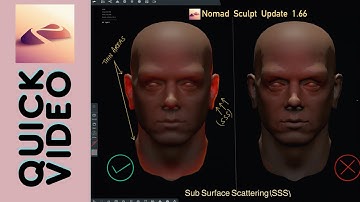 Nomad Sculpt - quick video on how to use sub surface scattering ( SSS)