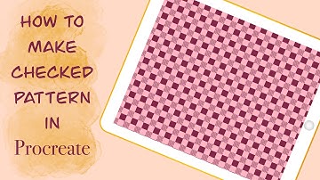 How To Make Checked Pattern In Procreate | Seamless Check Pattern 🌸