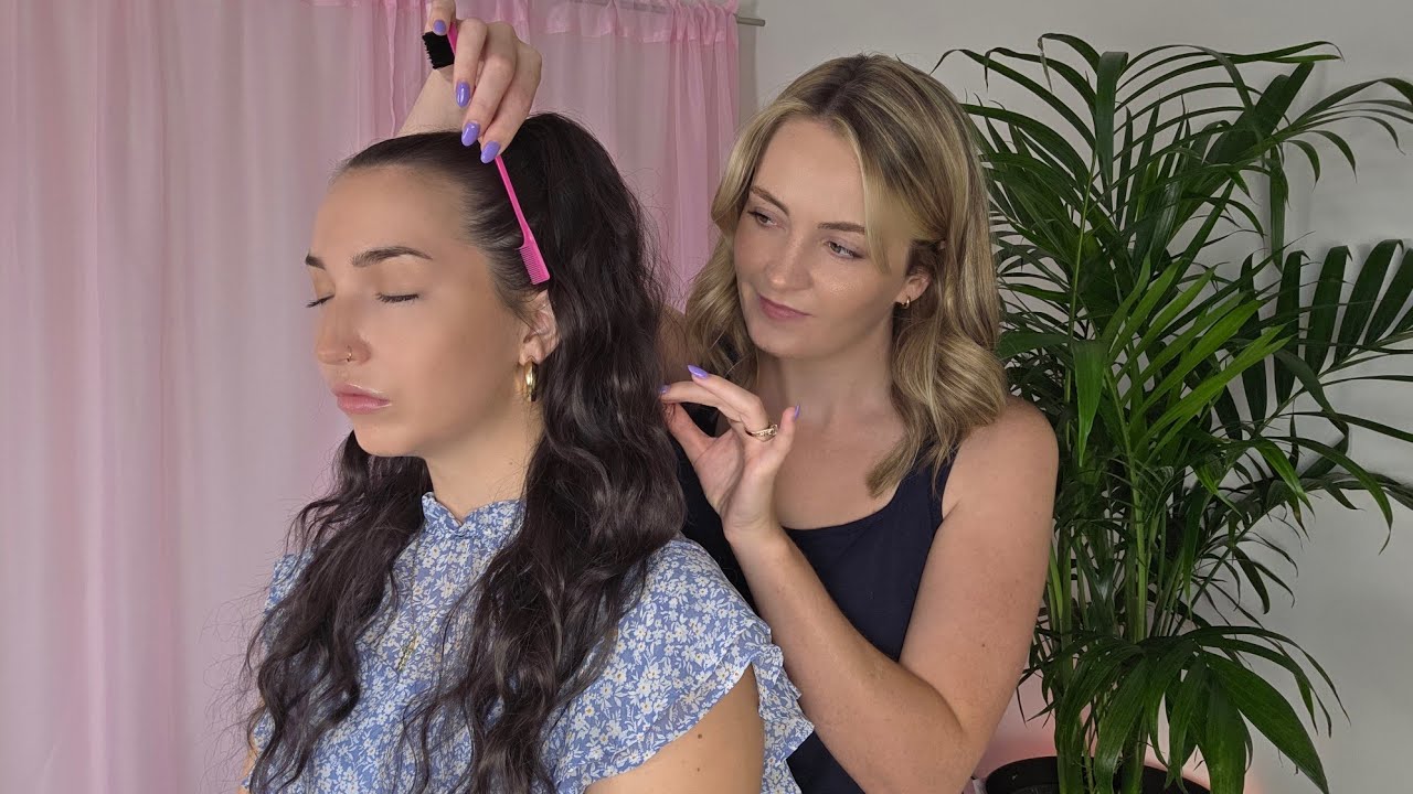 ASMR Perfectionist Clean Girl Slick High Ponytail Extension | Mini Combing, Finishing Touches
