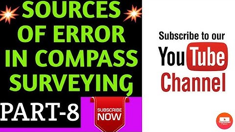 Sources of error in compass surveying