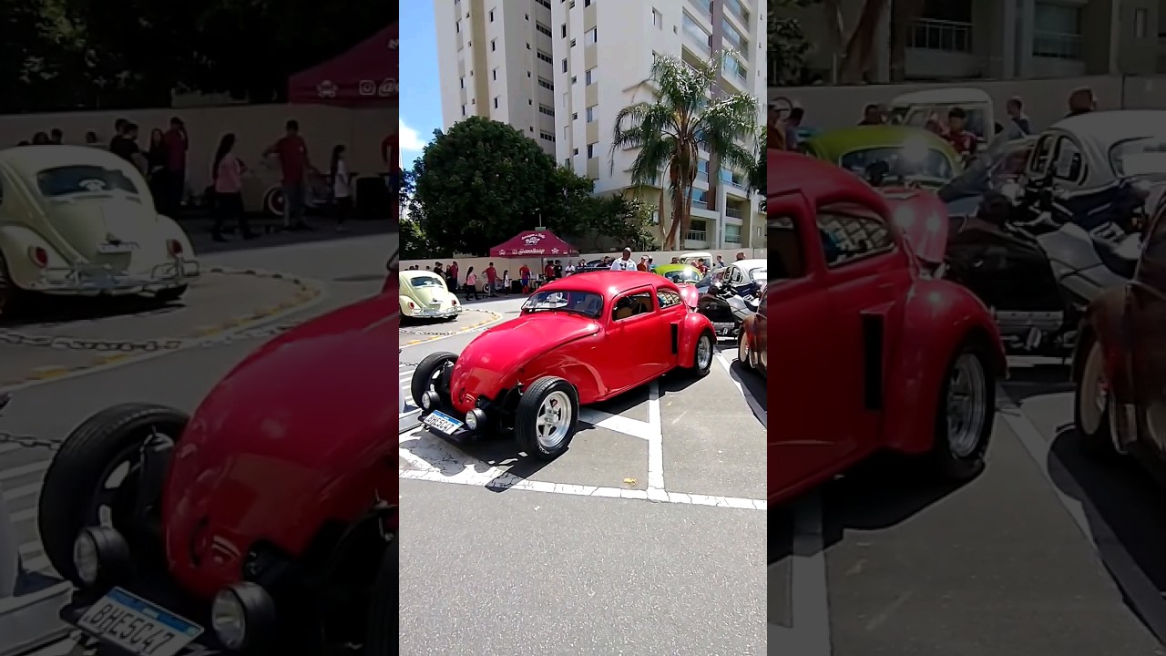 Vejam esse Fusca Hot rod flagrado no encontro! 