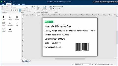 NiceLabel 2017   Design your first template