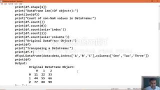 DataFrame Attributes Practical