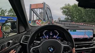 Relaxing Drive from Bremen to Hamburg, Germany in BMW X5M60i | Autobahn | 4K ASMR POV Drive
