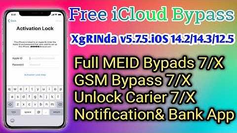 Bypass iCloud MEID & GSM Full Fixed iOS 14.2/14.3/12.5 Work Notifi Face iMass iCloud&Unlock carrier