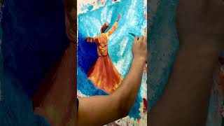 New Sufi whirling dervish abstract art islamic painting #shorts #shortsfeed #trend