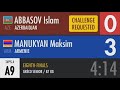 1/8 final GR - 87 kg: İslam Abbasov (AZE) - Maksim Manukyan (ARM)