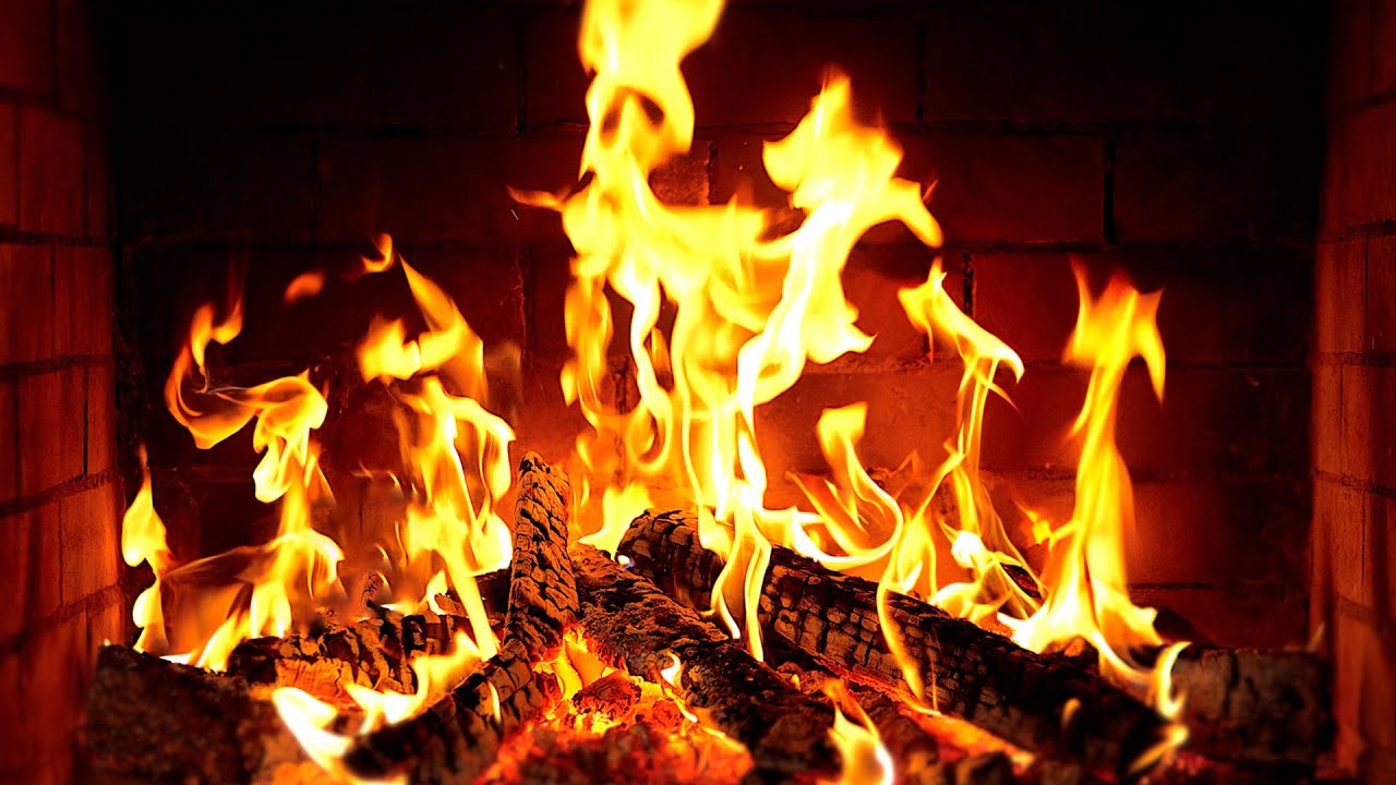🔥 Fireplace 4K UHD! Fireplace with Crackling Fire Sounds. Fireplace Ambience