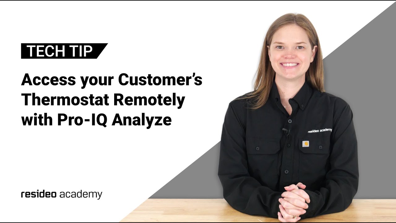 Удаленный доступ к термостату вашего клиента с помощью Pro-IQ Analyze.