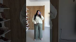 The Nerstrand Striped Tie Detail Pant in Green with Kirstin