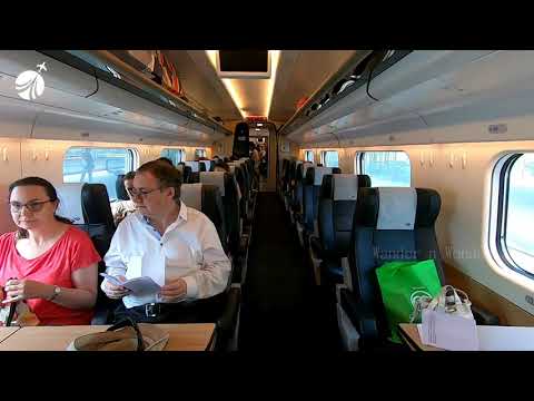 First Class Train Porto to Lisbon | Comboios de Portugal - YouTube