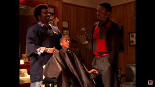 Darryl ("The Office") as a barber in 2004