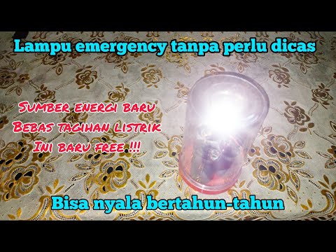 Lampu emergency abadi selamanya tanpa dicas