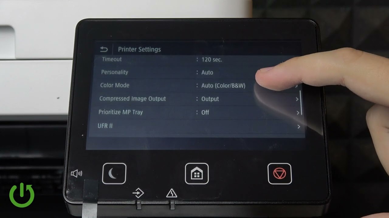 CANON i-SENSYS MF657Cdw – How to Change Color Mode in Printer Settings
