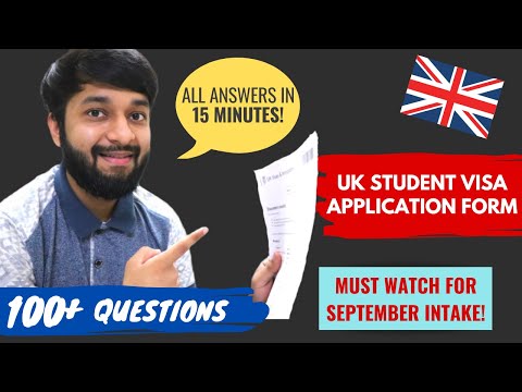 ??UK STUDENT VISA APPLICATION FORM | Fill Online Guide | 2021 Update