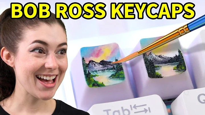 Following a Bob Ross Tutorial on a Keycap