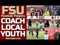 FSU football players COACH LOCAL YOUTH | Florida State Football | Florida State Seminoles | Warchant