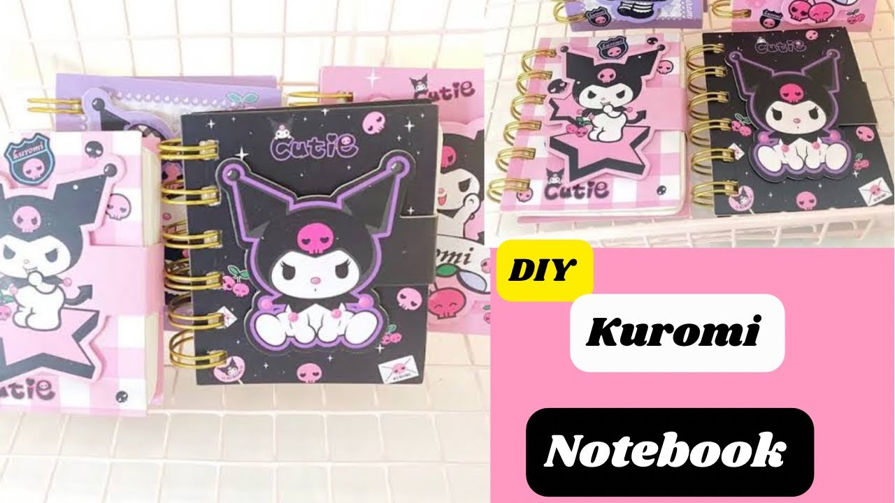 DIY Kuromi Notebook/ How to Make Kuromi Sanrio Notebook/ School