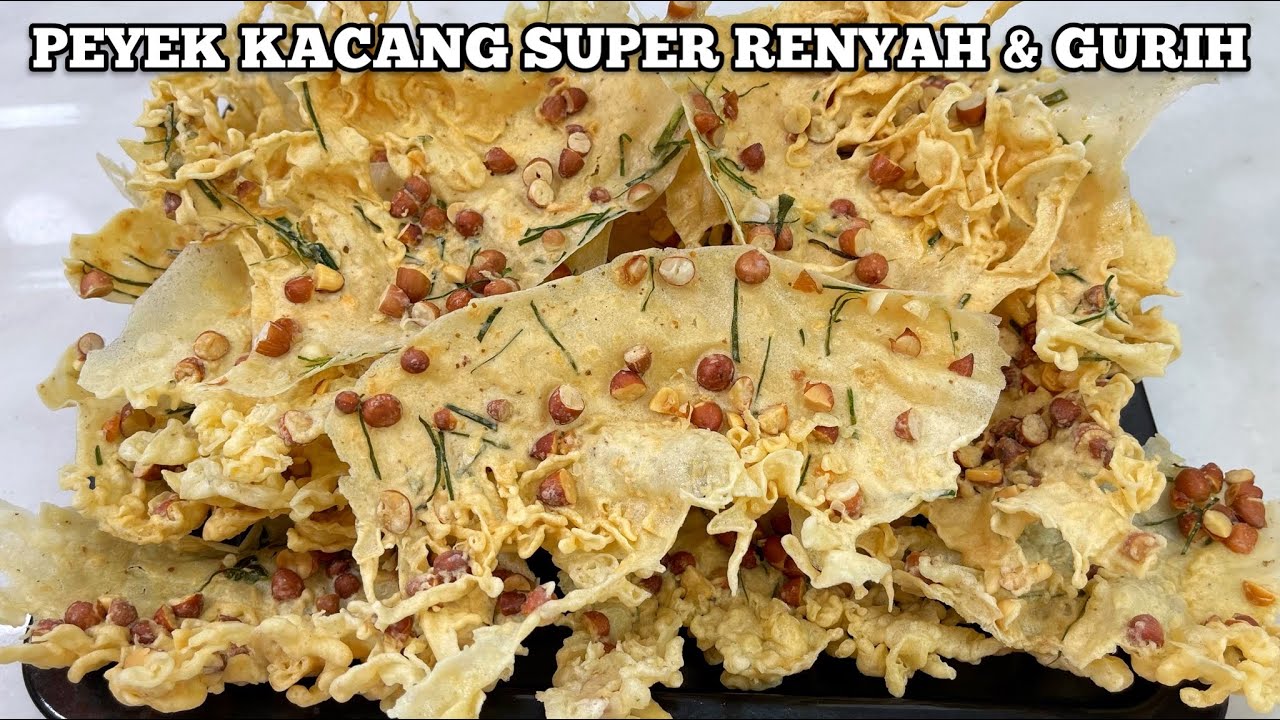 RESEP PEYEK KACANG SUPER RENYAH DAN GURIH YouTube