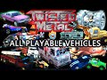 Twisted Metal Series - All Playable Vehicles