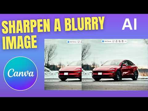 How To Sharpen A Blurry Image In Canva