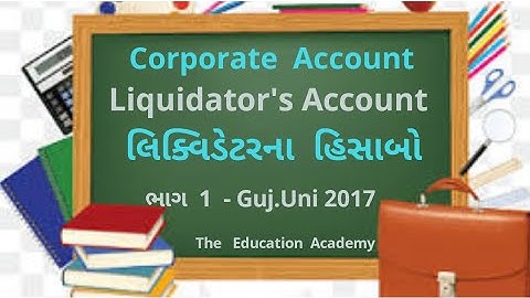 B. Com sem3 | Corporate Account | Liquidator