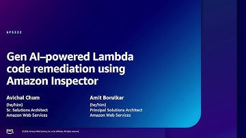 AWS re:Inforce 2024 - Gen AI–powered Lambda code remediation using Amazon Inspector (APS322)