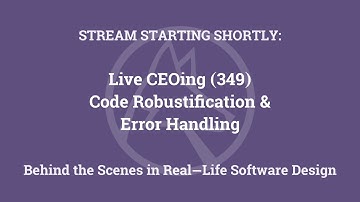 Live CEOing Ep 349: Code Robustification & Error Handling in Wolfram Language