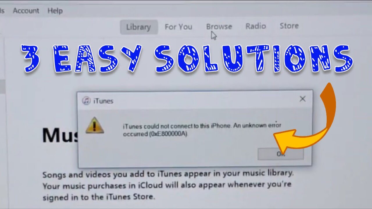 0xe80000a Or 0xe800000a Error Fixed Iphone To Windows Pc Itunes