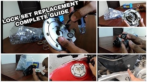 how to replace bike lock set? | how to replace handle lock pulsar | fuel tank lock replacement