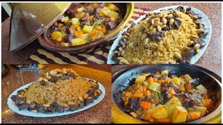 وجبة رمضانية تحفة #رز بالخلطة #طاجن خضار باللحمة #خليك_في_البيت