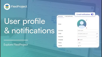 Managing user profile and notifications in FlexiProject