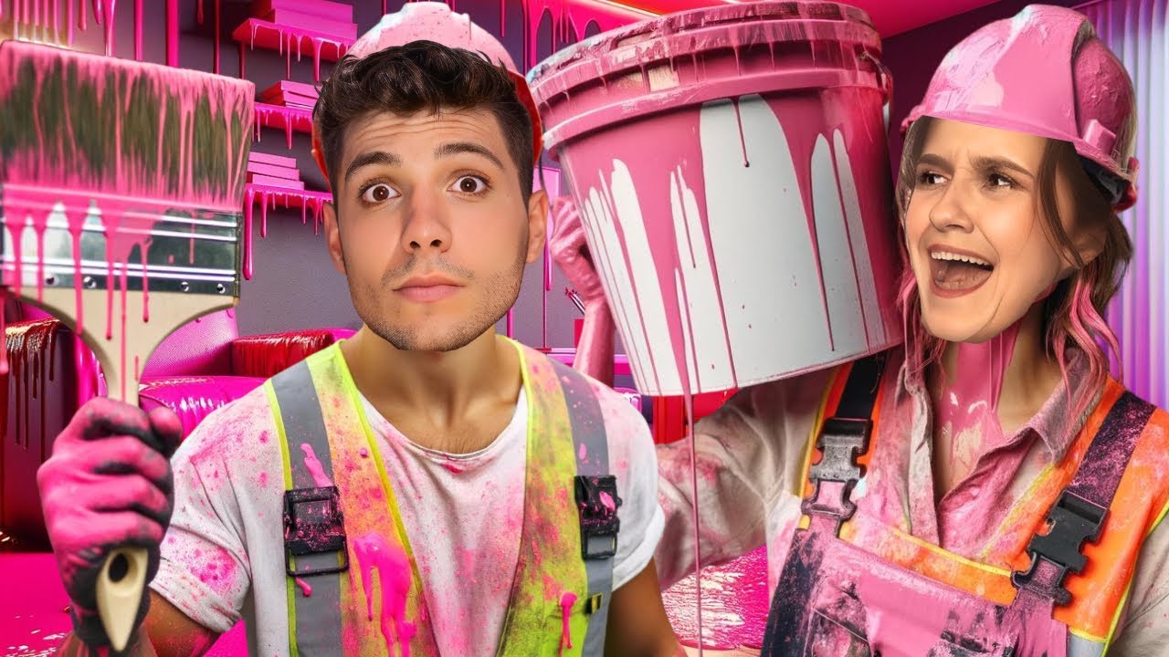 Боядисах цялата стая на Хриси в РОЗОВО |ПРАНК!