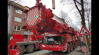 Megalift, LTM 112009.1 Abrüsten des Schwerlastkranes