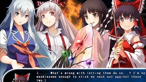 Labyrinth of Touhou 2 Dialogue: Kaguya vs Mokou