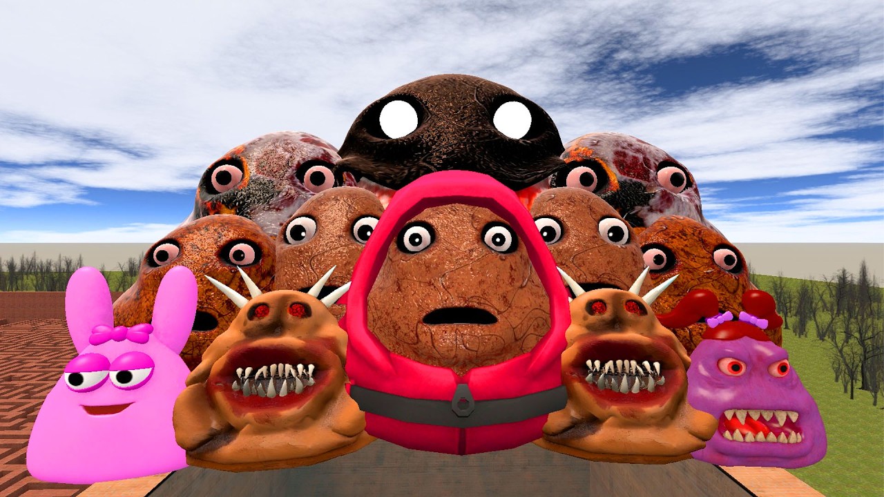 Pink Pou Rng 🏙️SPARTAN KICKING POU BOU FAMILY FROM BOU'S REVENGE Of POU and SCARY ...