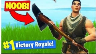 ME HAGO PASAR POR NOOB Y GANO LA PARTIDA!! OMG!! - FORTNITE BATTLE ROYALE