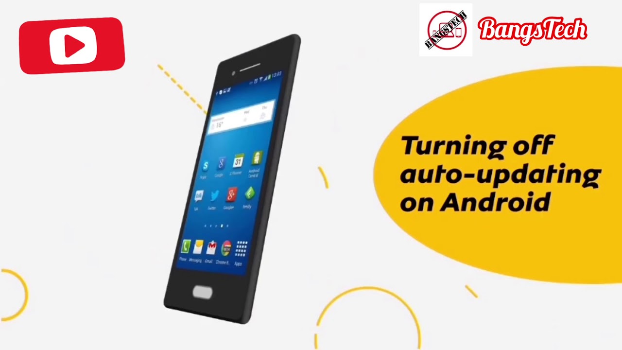 Turning off Auto Update on Android - YouTube