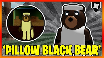 How to get the "PILLOW BLACK BEAR!" BADGE + SKIN/MORPH in PIGGY RP CUSTOMS! || Roblox