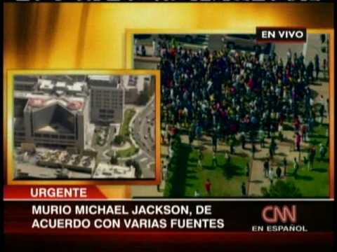 Michael Jackson el rey del pop ha muerto. CNN en Vivo.