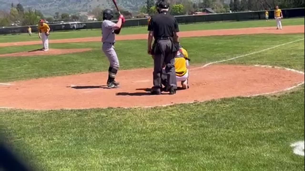 Video: Vintage pitcher Miles Tenscher strikes out American Canyon’s Mason Harris looking on a full