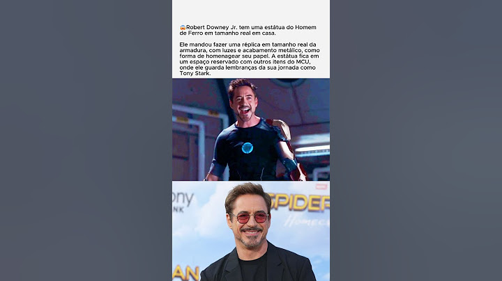 😱 Robert Downey Jr. tem uma estátua do Homem de Ferro em tamanho real em casa