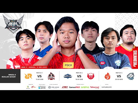 🔴 LIVE | MPL ID S13 | Regular Season | Hari 3 Minggu 8