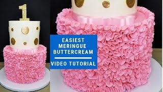 Easiest Meringue Buttercream - no heat