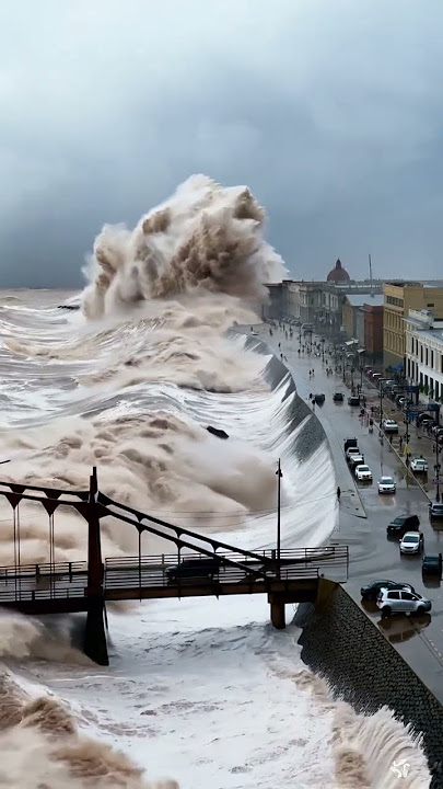 Tsunami Destroys Coastal City #tsunami