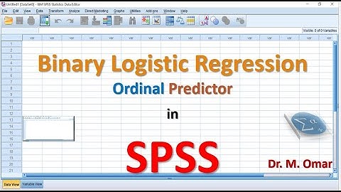 Binary logistic regression with ordinal predictor in SPSS