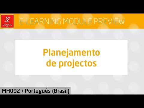 ?? Planejamento de projectos (e-learning module preview - MH092)