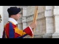 Changing of the Swiss guards in Vatican