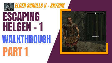 Skyrim | Walkthrough Part 1 | Escaping Helgen - Escaping Dragon (2023)